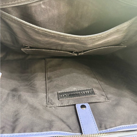 REBECCA MINKOFF LARGE EXPANDABLE SATCHEL TOTE IN DENIM BLUE - Picture 9 of 9